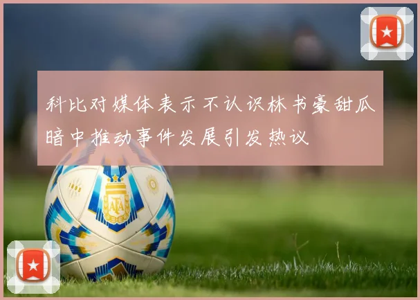科比对媒体表示不认识林书豪甜瓜暗中推动事件发展引发热议